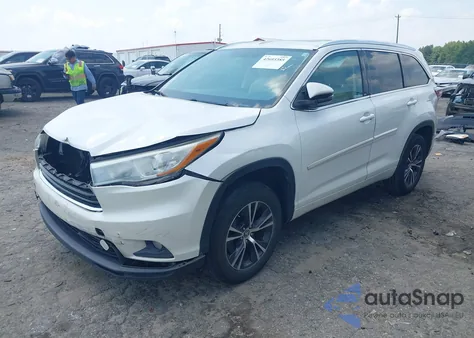 2016 Toyota Highlander Xle V6 from USA, damaged, VIN 5TDKKRFH7GS122432